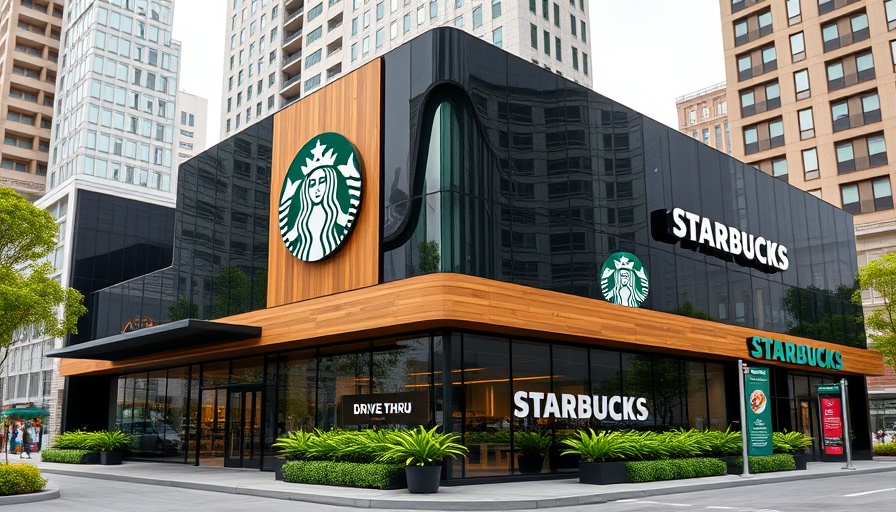 Starbucks changes 2025 architectural redesign with sleek glass building.