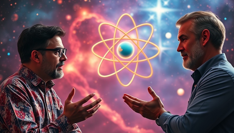 Science and faith depicted through a dialogue on quantum physics and spirituality.