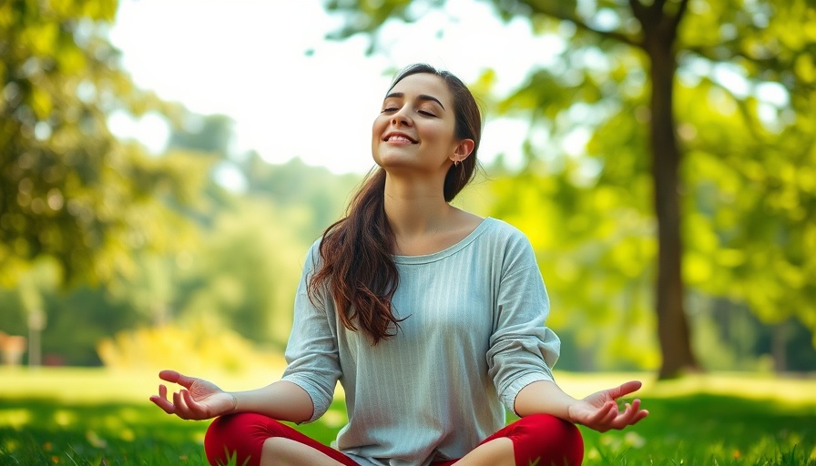 Faith in pandemic: woman meditating in park, serene and hopeful.