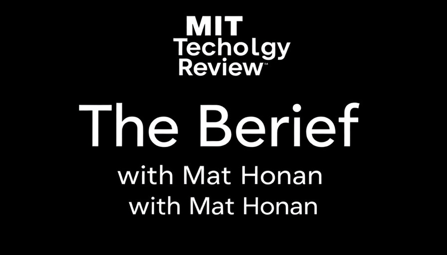 Media Policy Changes: MIT Technology Review The Debrief logo