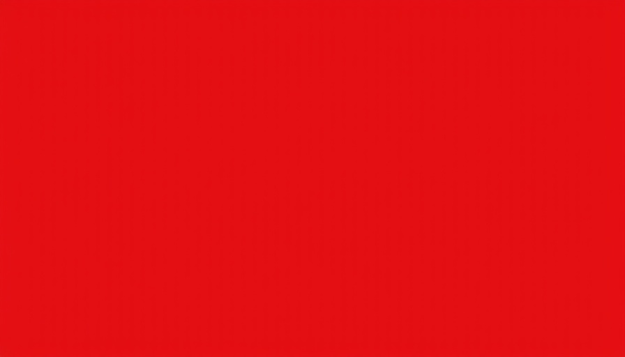 Plain vibrant red color block, minimalist design.