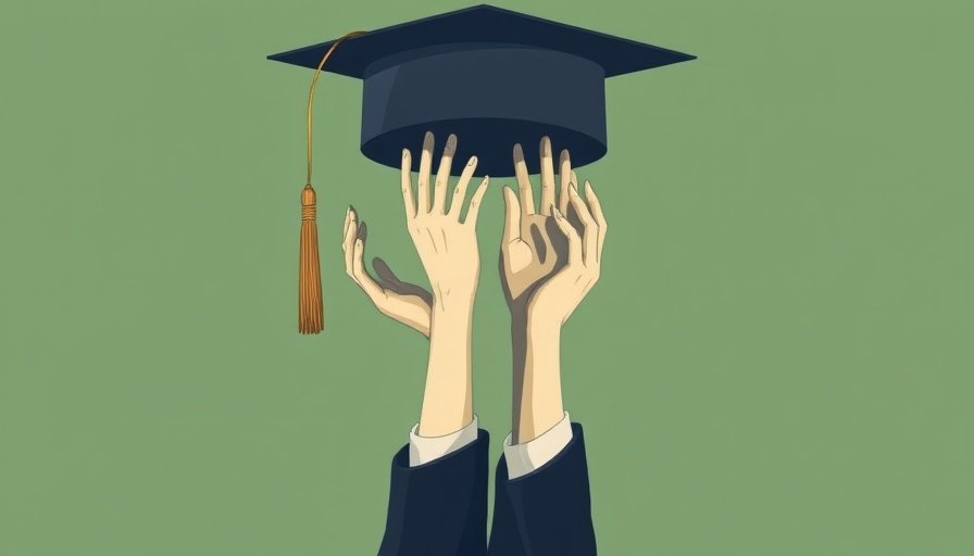 MBA graduates job struggles illustrated as hands reaching from a cap.