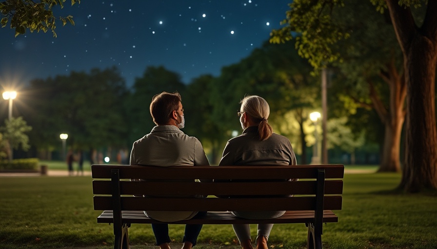 Conversation on a bench under stars, representing Christian Civility.