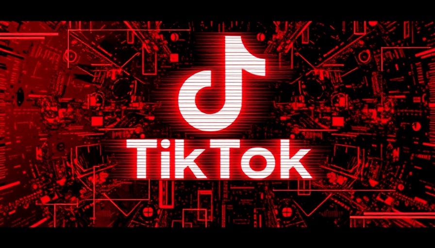 Abstract glitch effect on TikTok logo representing shutdown.