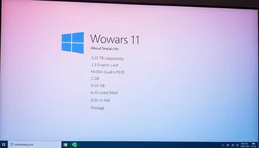 Windows 11 system specifications displaying hardware features.