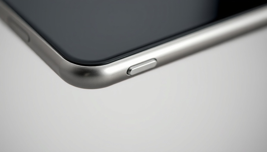 Close-up of Oppo Find N5 charging port edge.