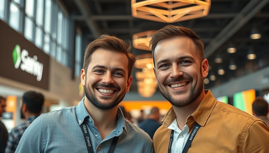 African venture capital event with two men and company logos.