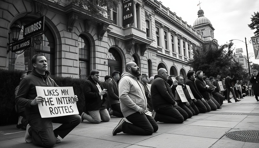 Historic protest image depicting unity and social change.