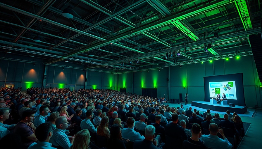 Spacious tech conference at TechCrunch Disrupt 2025 with engaged audience.