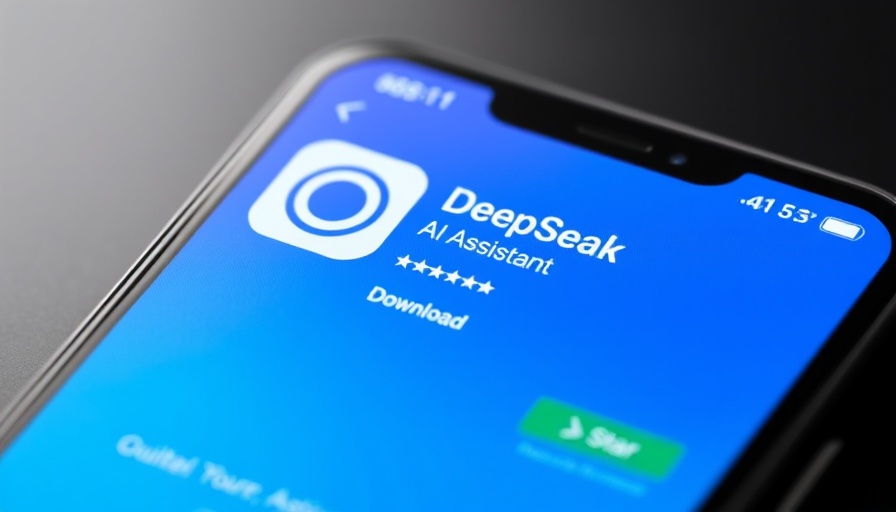 DeepSeek AI Assistant app details on smartphone screen.