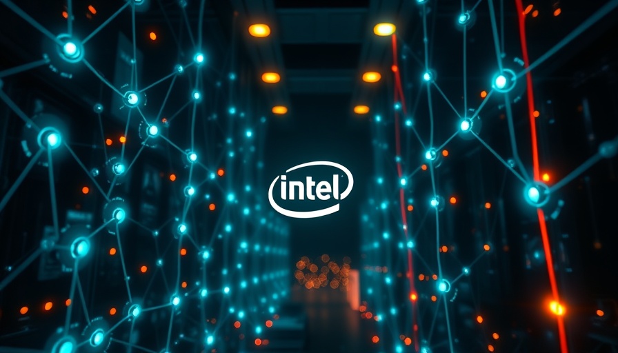 Digital network with Intel logo highlighting Nova Lake