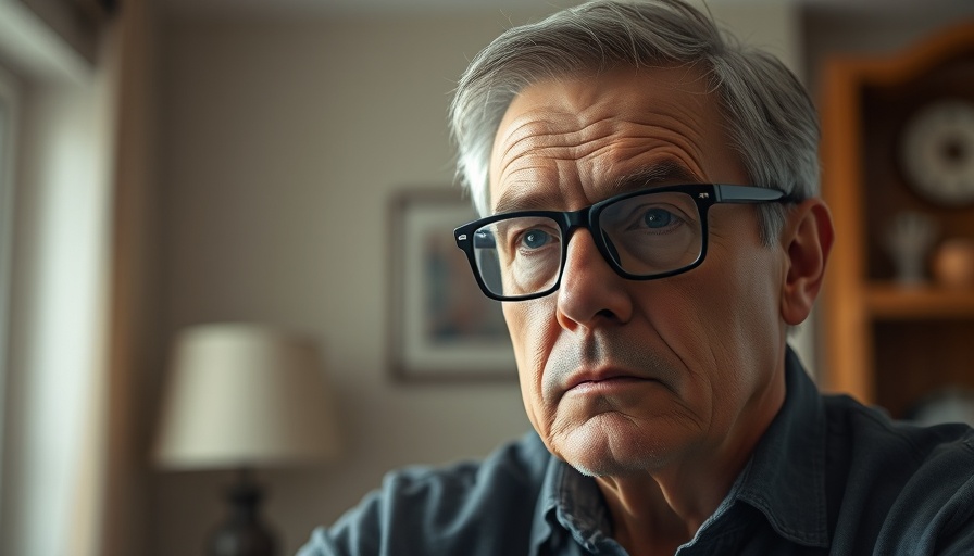 Middle-aged man with glasses in a thoughtful pose at home, Google layoffs.