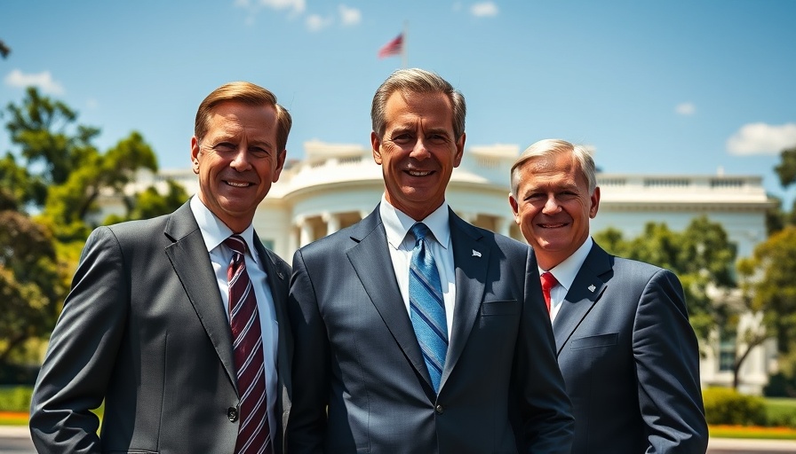 Leadership figures in front of the White House, addressing Hamas rule.