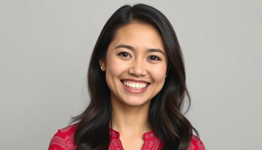 Smiling woman in red blouse, related to Sovereign Wealth Fund