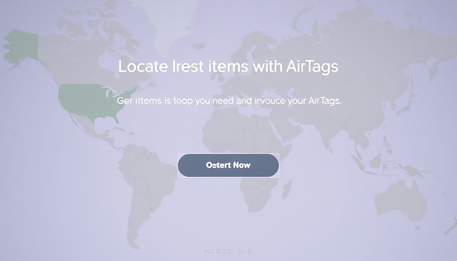 AirTags interface for finding lost items, clean design.