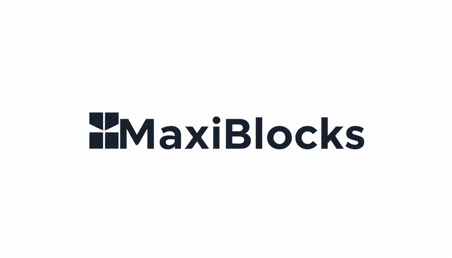 MaxiBlocks logo minimalistic design for a No-Code Website Builder