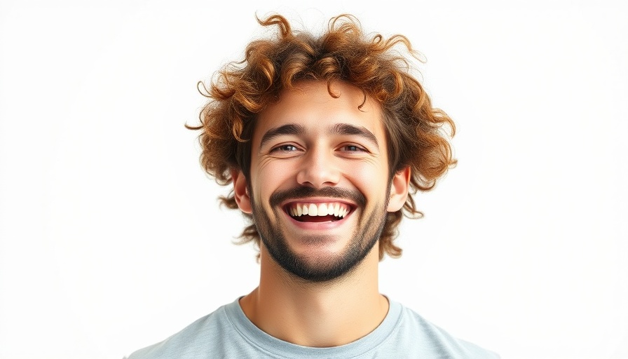 Man smiling confidently in a photorealistic portrait, Super Bowl advertising