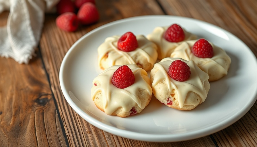 Subway cookies with white chocolate and raspberry on a plate.