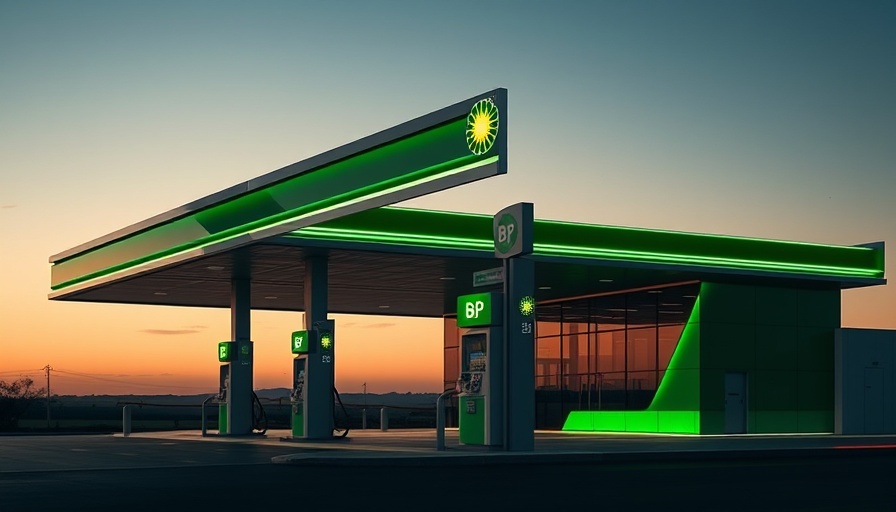 BP station facade at dusk highlighting BP underperformance impact.