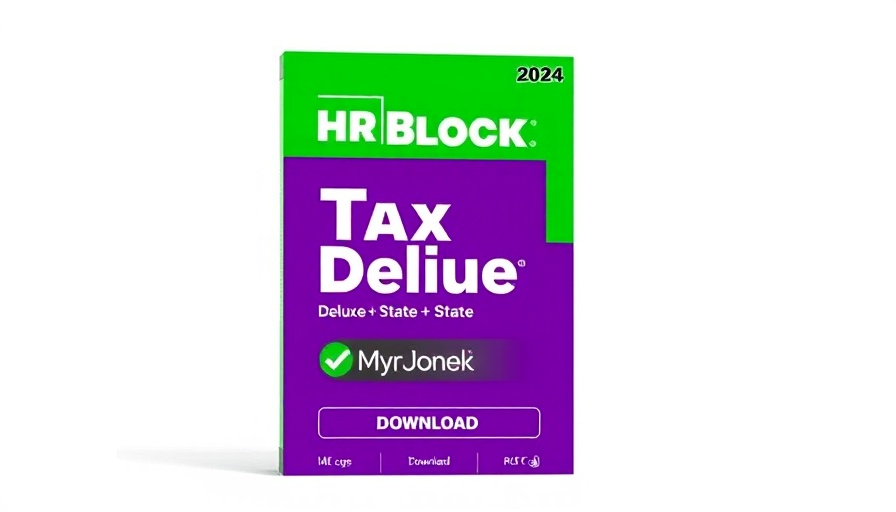 2024 H&R Block tax software deal package design.