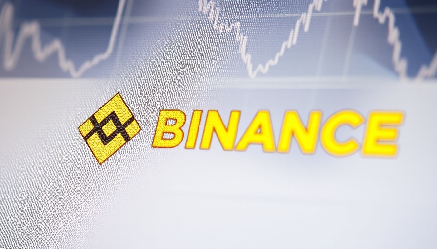 Close-up of Binance logo, minimalistic design.