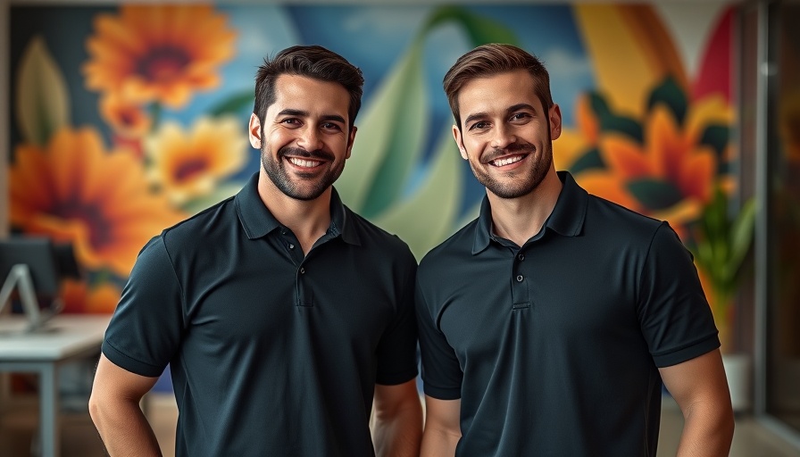 Two men in a vibrant office setting, symbolizing cloud storage optimization.