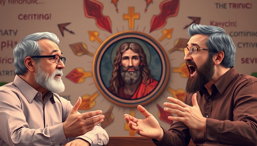 Animated discussion on 'Is Jesus God' featuring Jesus icon.