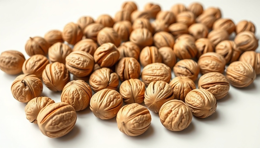 Whole walnuts showcasing health benefits.