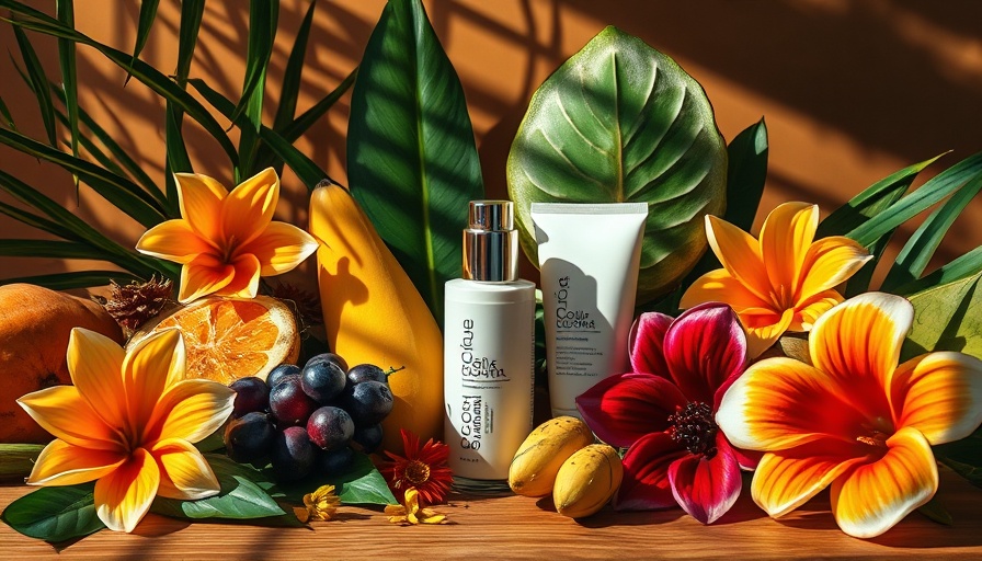 Tropical fruits and flowers with cosmetic product, DEI programs for Black Founders