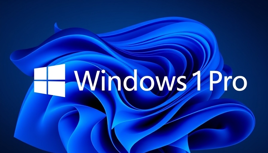 Windows 11 Pro logo with 3D abstract design.