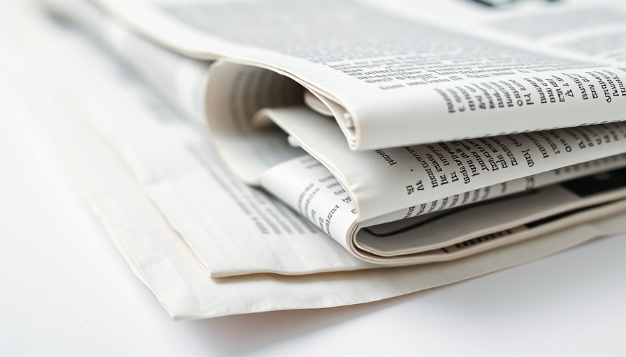 Folded newspaper close-up, illustrating media and print.