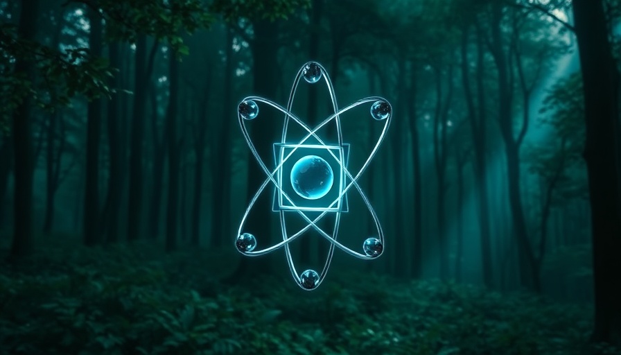 Perplexity Deep Research tool symbol in a mystical forest.