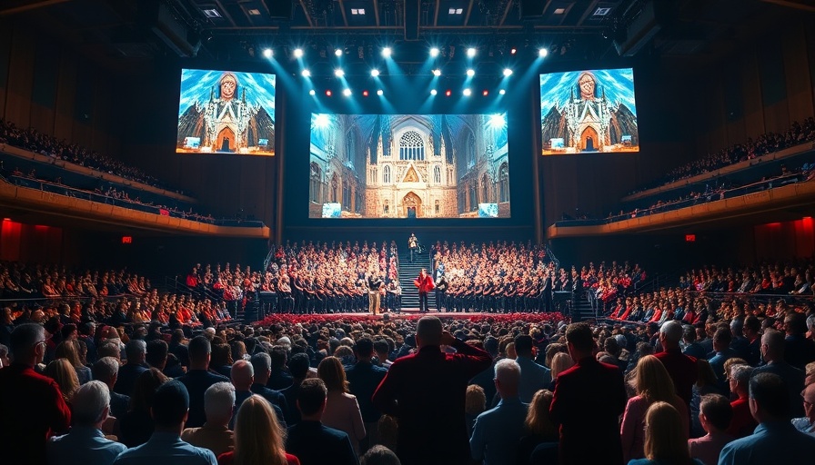 Grand choir concert highlighting Christian unity in Lebanon.