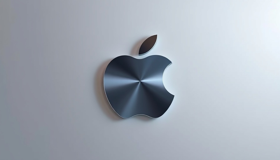 Futuristic Apple logo for iPhone SE 4 launch.