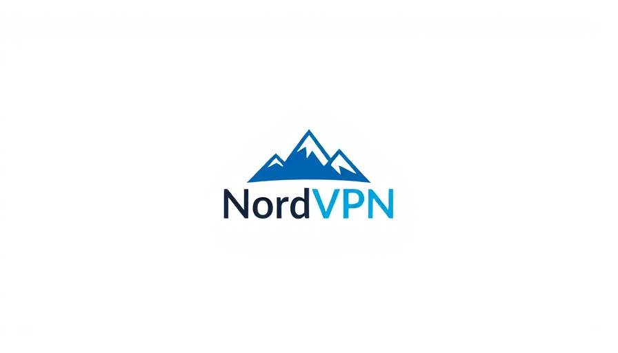 NordVPN logo in blue and white, highlighting best VPNs for Android 2025.