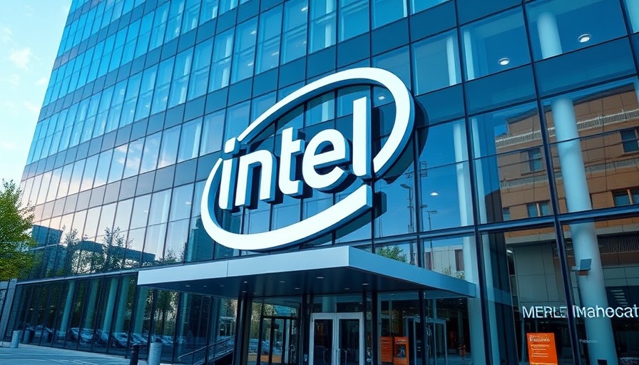 Intel building exterior with visible logo.