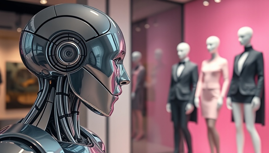 Futuristic robot observing mannequins; Your most important customer may be AI.