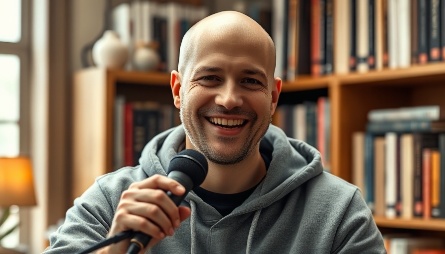 Bald man speaking on microphone in cozy room, Jesus fulfilled the Law