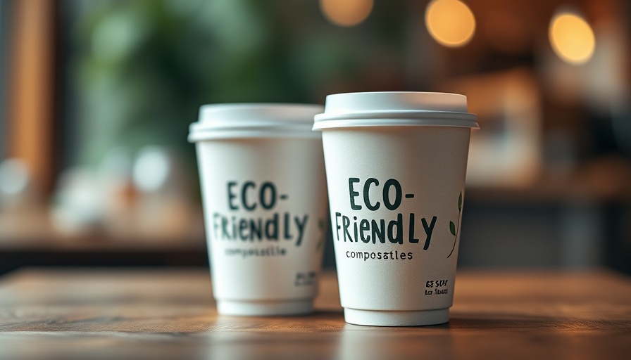 Starbucks compostable cold cups on wooden surface, eco-friendly.