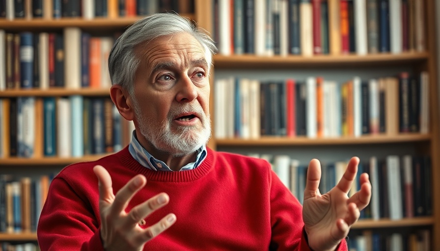 Man in red sweater discussing if Paul saw Jesus in the flesh.