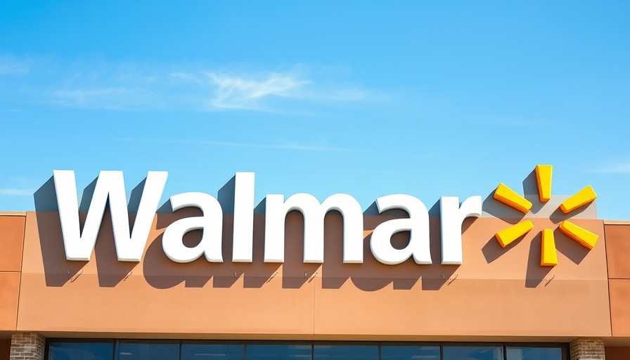 Walmart logo sign under clear blue sky, Walmart earnings report 2025.