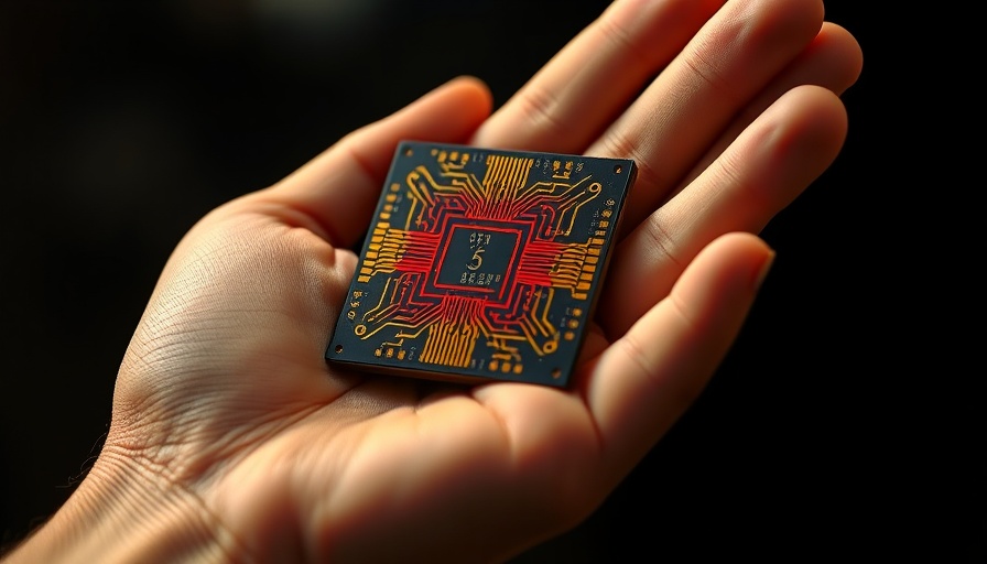 Close-up of a quantum processor in hand, stable quantum computers