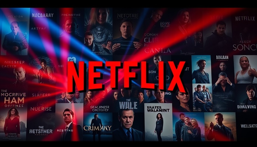 Collage of best Netflix original shows posters with dramatic lighting.