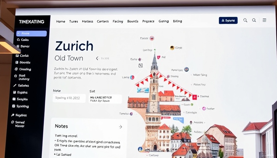 Travel planning interface on Genspark Travel with Zurich itinerary.