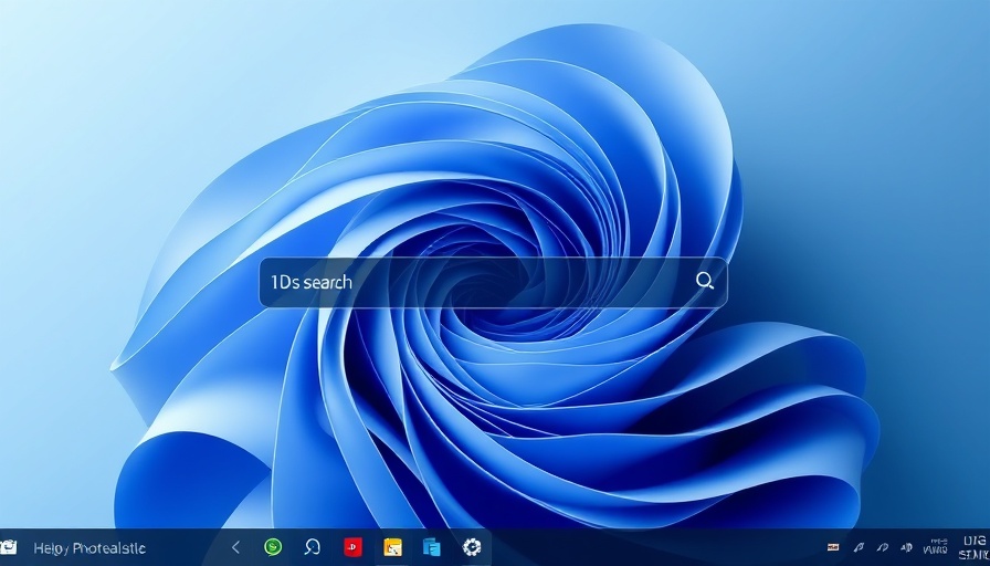 Modern desktop interface with abstract blue swirl, Windows Network Protection feature.