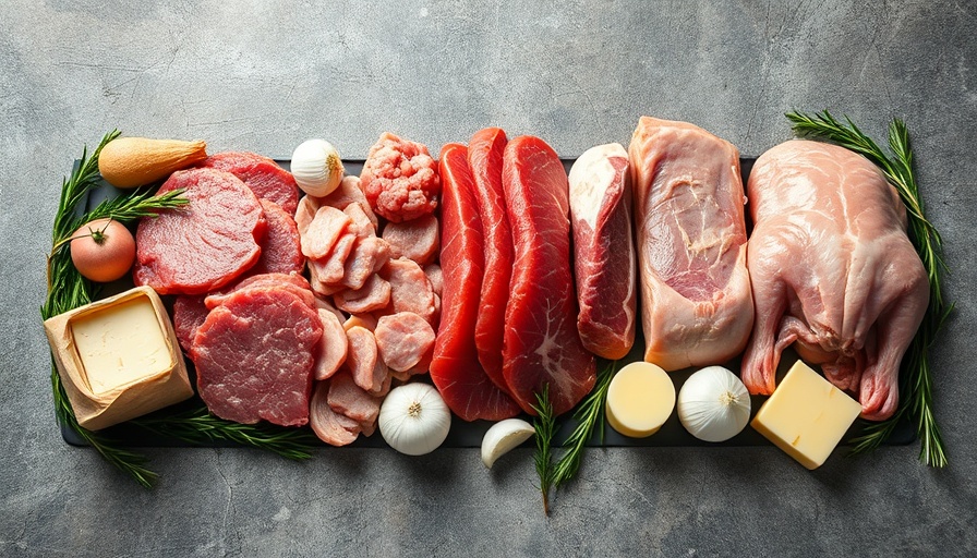 Variety of meats and herbs showcasing the Ketovore diet.