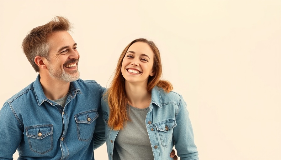 Friendly duo laughing together, investing in wellness apps discussion.