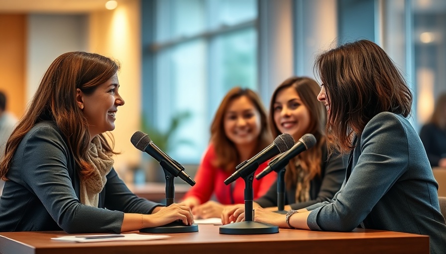 Two women engaging in a deep conversation, lively discussion setting.