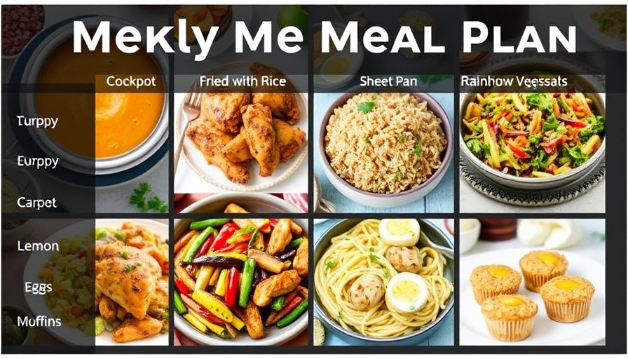 Immune-supporting meal plan with diverse weekly dishes.