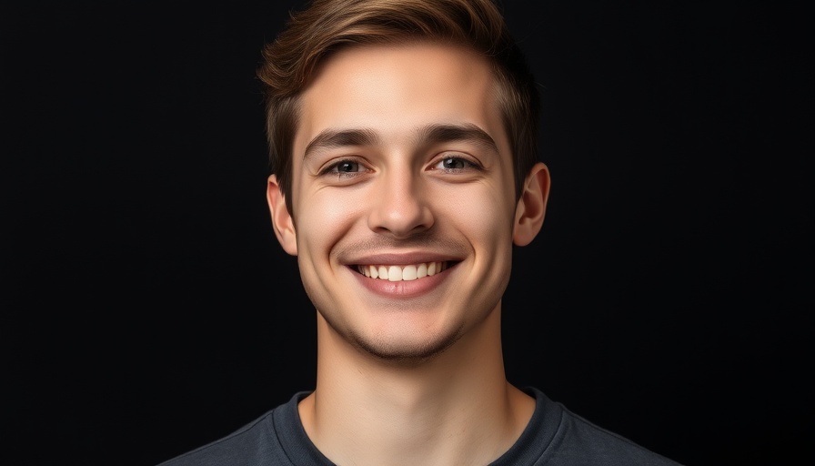 Confident young man smiling, embodying the power of adaptive leadership.